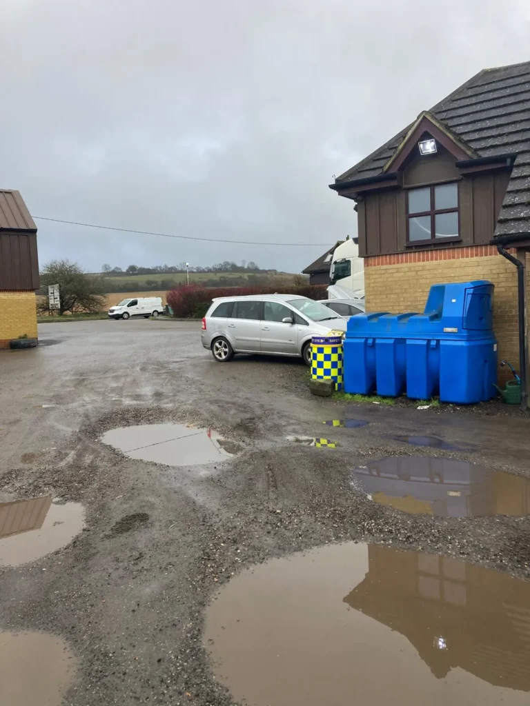 Safety Eye monitoring bollard deployed at rural farmyard property for site security
