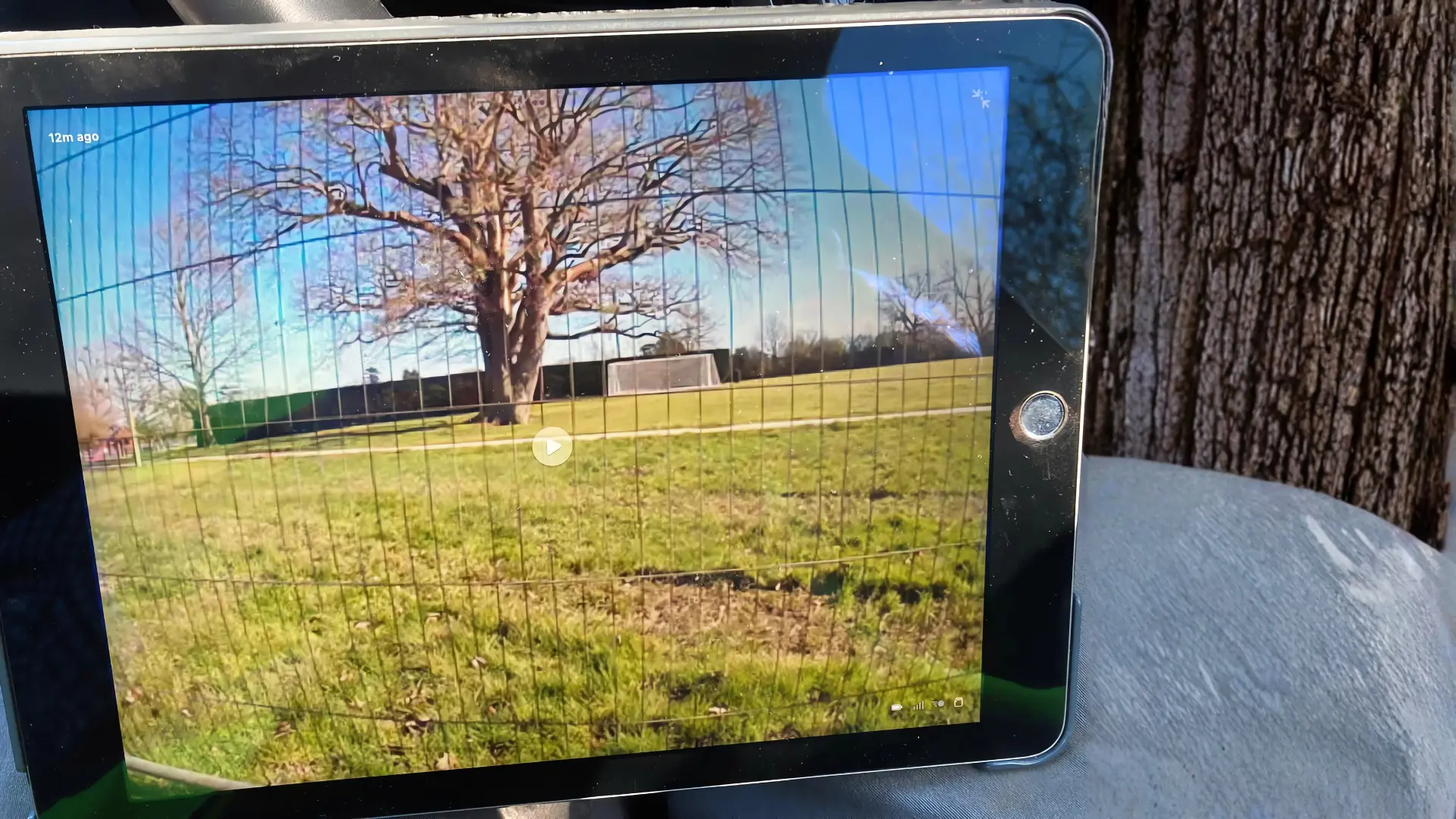 Live Safety Eye camera feed on the tablet provided with every hire